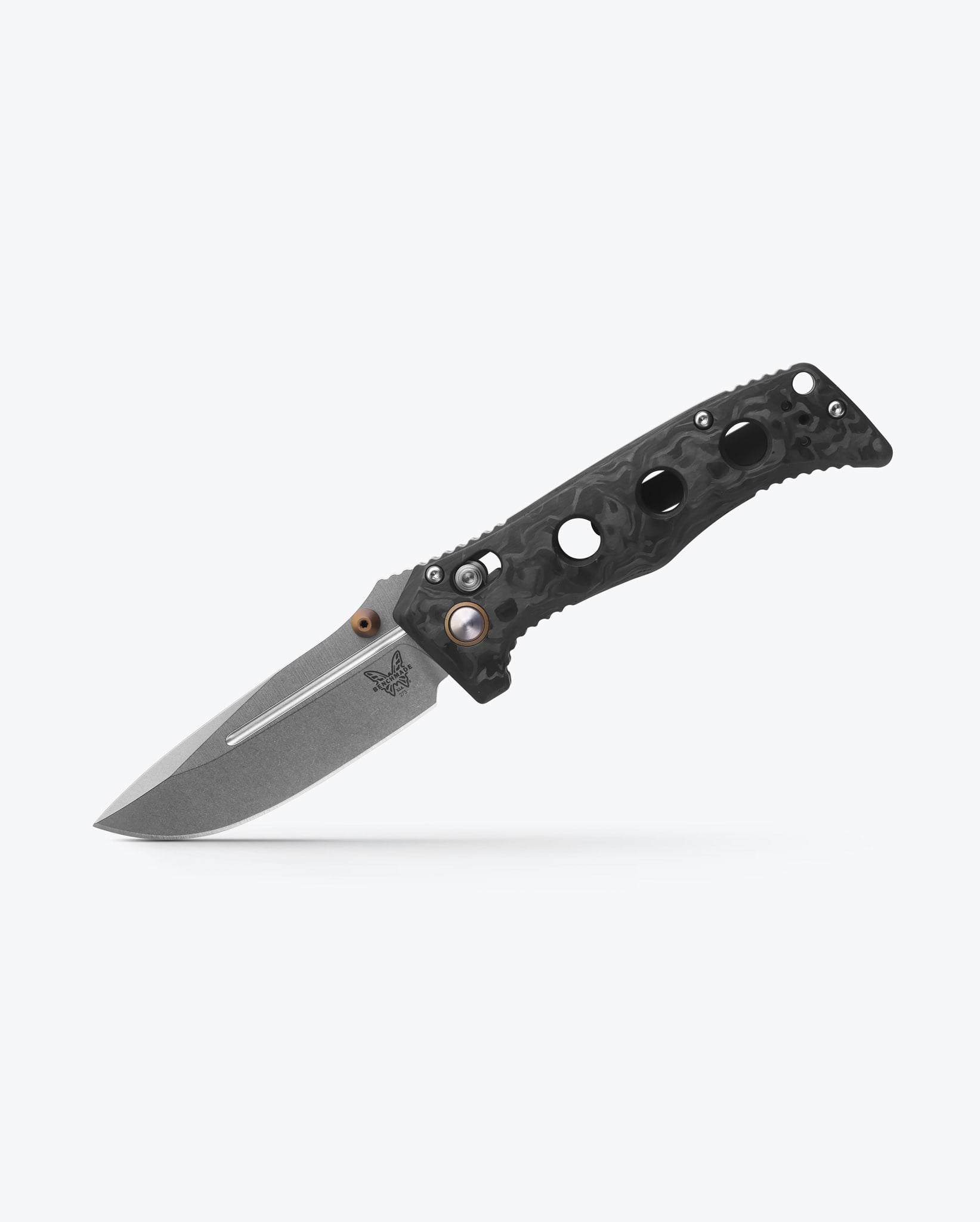 Mini Adamas? | Marbled Carbon Fiber | Drop-point - Image 2